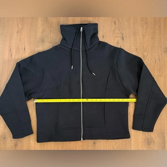 ZARA PIQUÉ ZIP-UP JACKET
Color: DARK NAVY * Size: XS-S - Picture 7 of 8